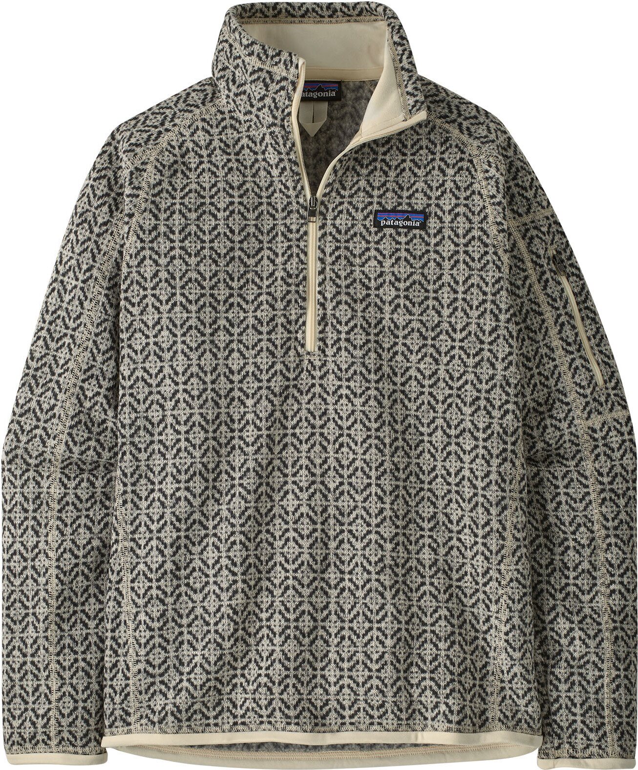 Patagonia Better Sweater 1/4 Zip Womens Scales: Natural