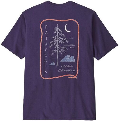 Patagonia Clean Climb Roots Responsibili-Tee Mens Plummet Purple