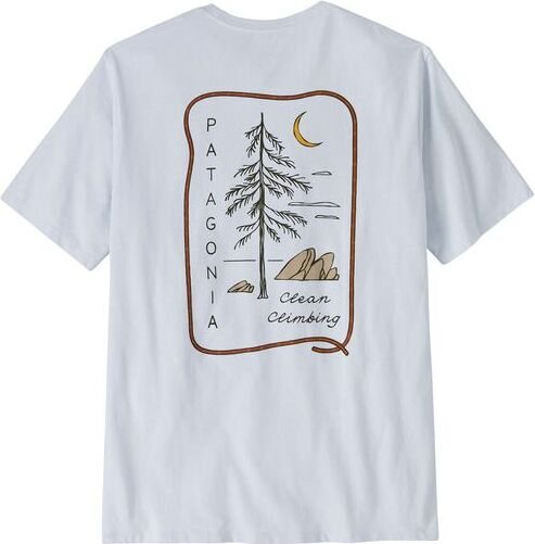 Patagonia Clean Climb Roots Responsibili-Tee Mens White