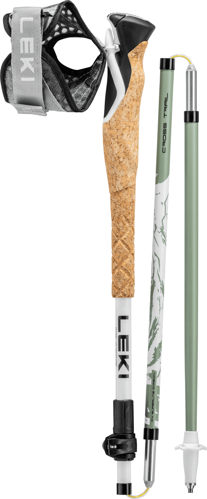 LEKI Cross Trail FX Superlite White / Envy / Black