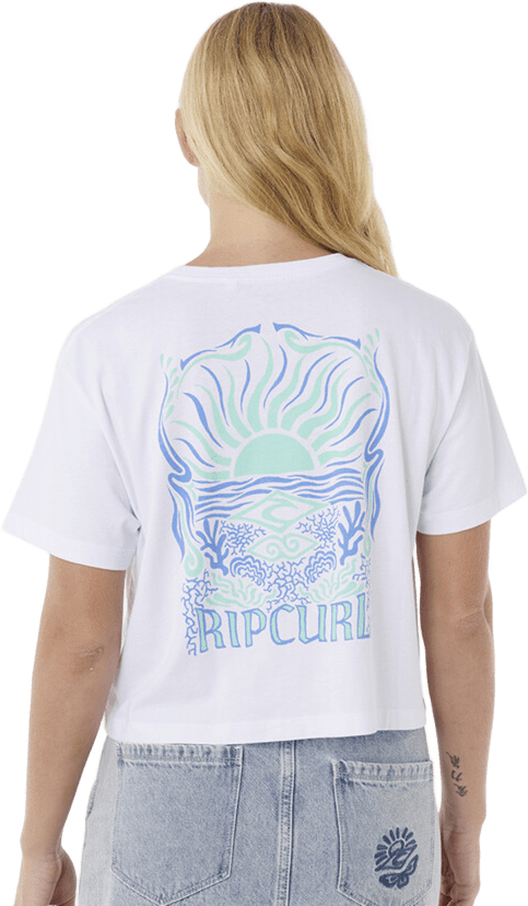 Rip Curl Sunrise Crop Tee Womens White