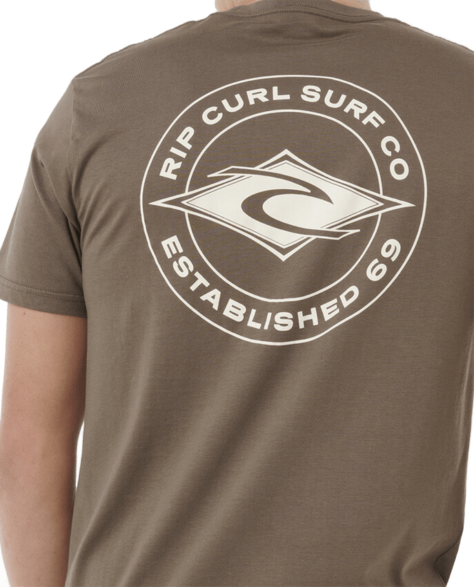 Rip Curl Staple Tee Mens Rock