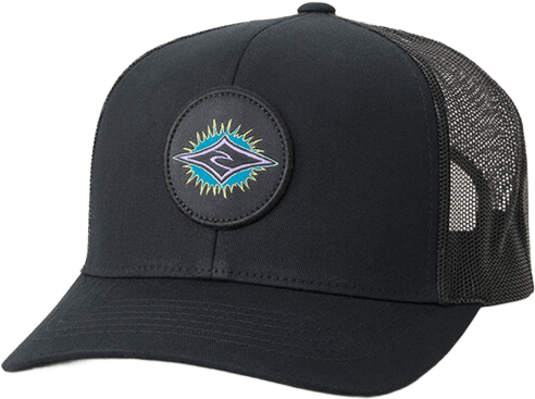 Rip Curl Custom Curve Trucker Cap Black/Purple