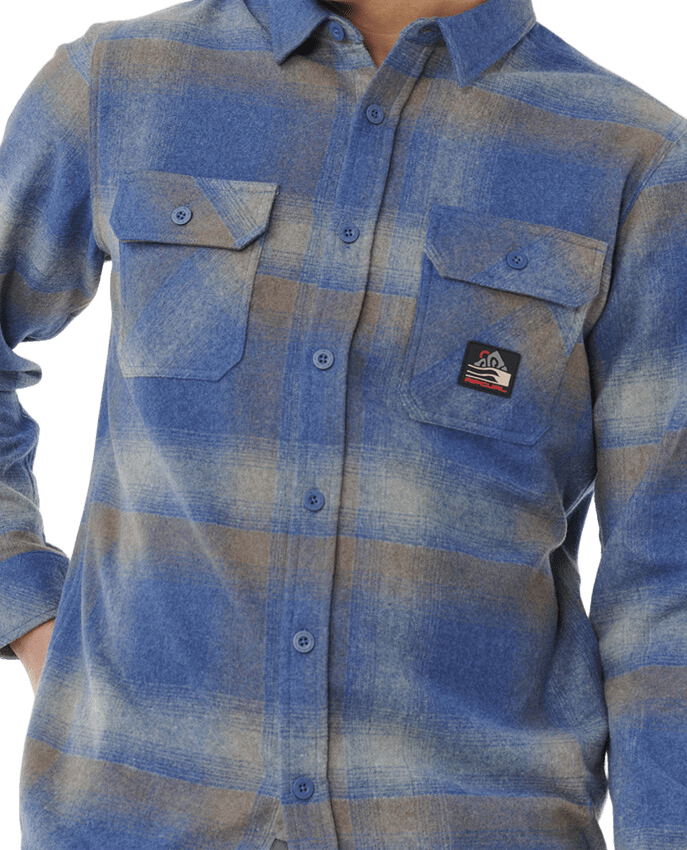 Rip Curl Search Wool Flannel Mens Light Navy
