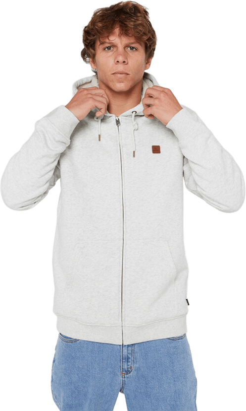 Rip Curl Icos Lined Fleece Mens Light Grey Marle