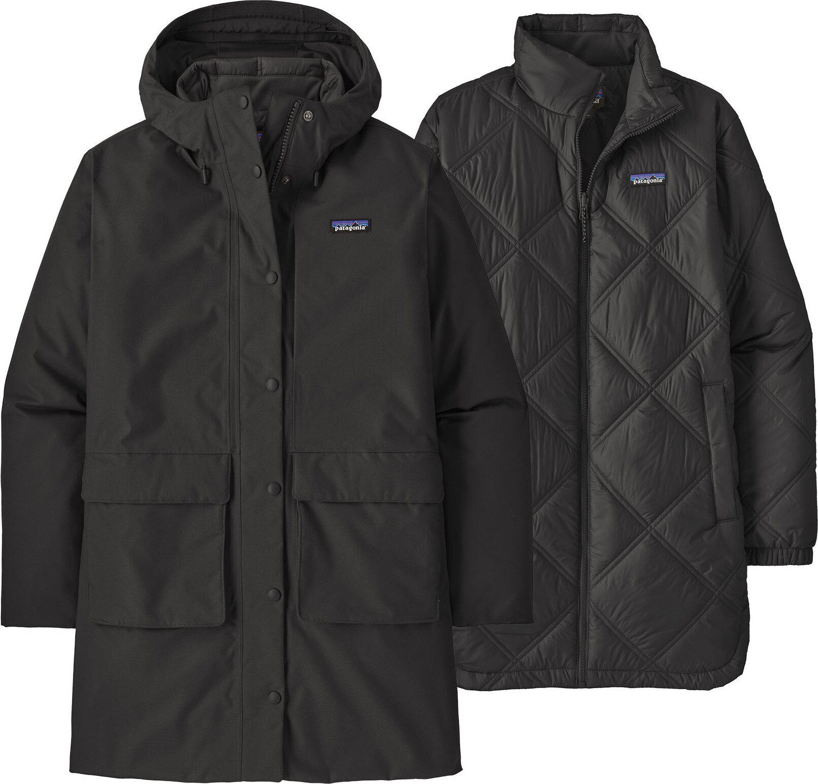 Patagonia Pine Bank 3in1 Parka Womens Black