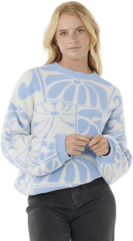 Rip Curl AOTS Ty Williams Jacquard Crew Womens Blue