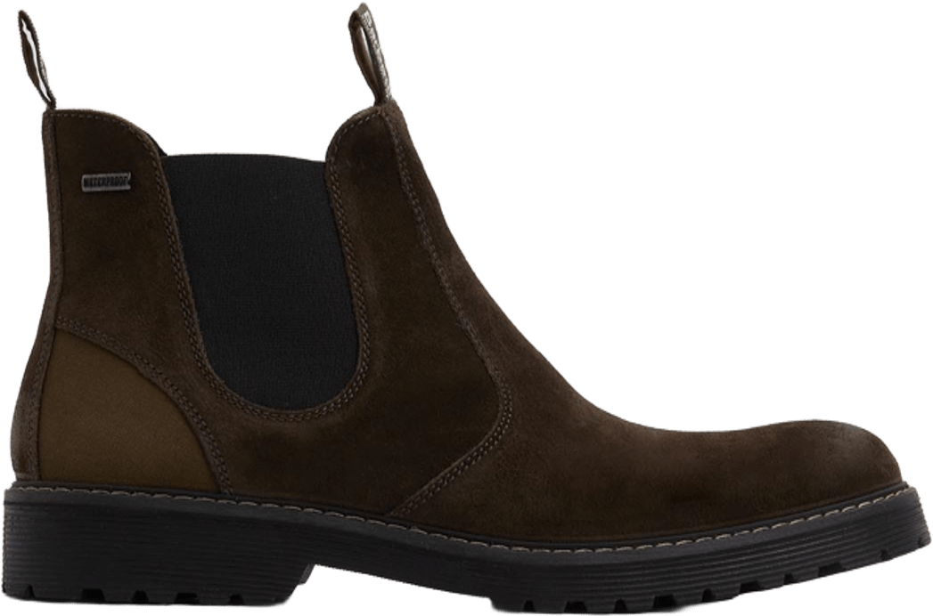 Barbour Patton Chelsea Boot Mens Oiled Brown Suede