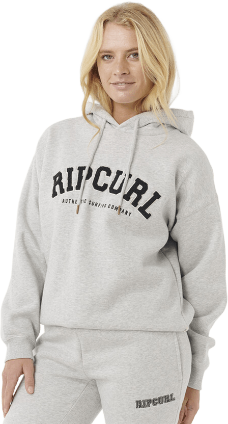 Rip Curl Varsity Hoodie
 Womens Grey Marle/Black
