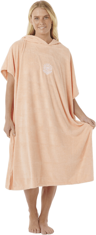 Rip Curl Classic Surf Hooded Towel Bright Peach