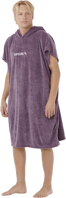 Rip Curl Brand Hooded Towel Deep Plum