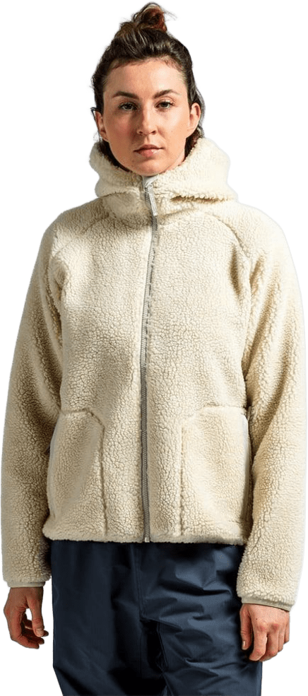 Varg Funäs Pile Hood Womens Almond White