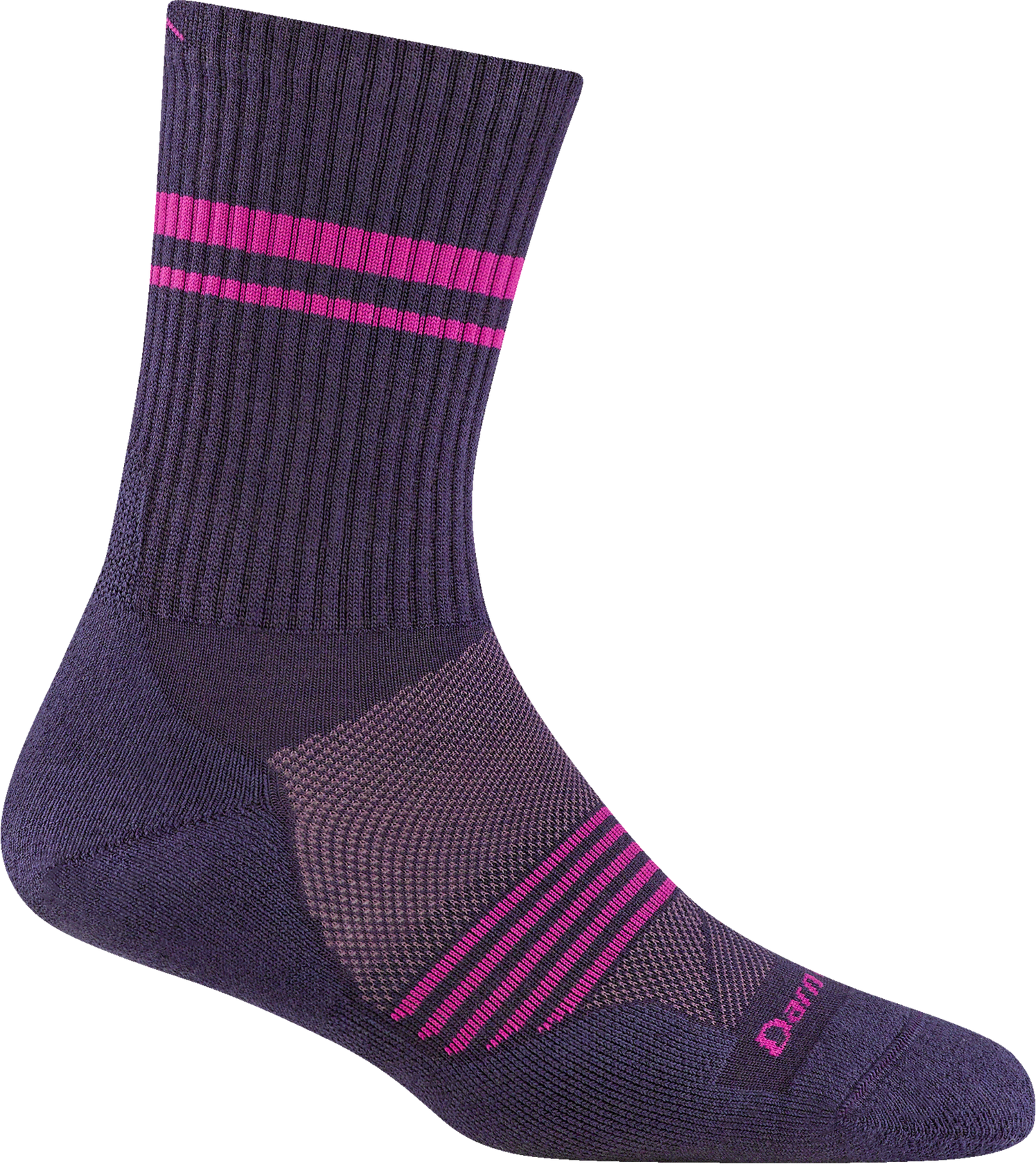 Darn Tough Element Micro Crew Lightweight with Cushion Merino Womens Blackberry