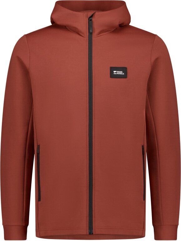 Mons Royale Arcadia Merino Fleece Hoody Mens Sienna