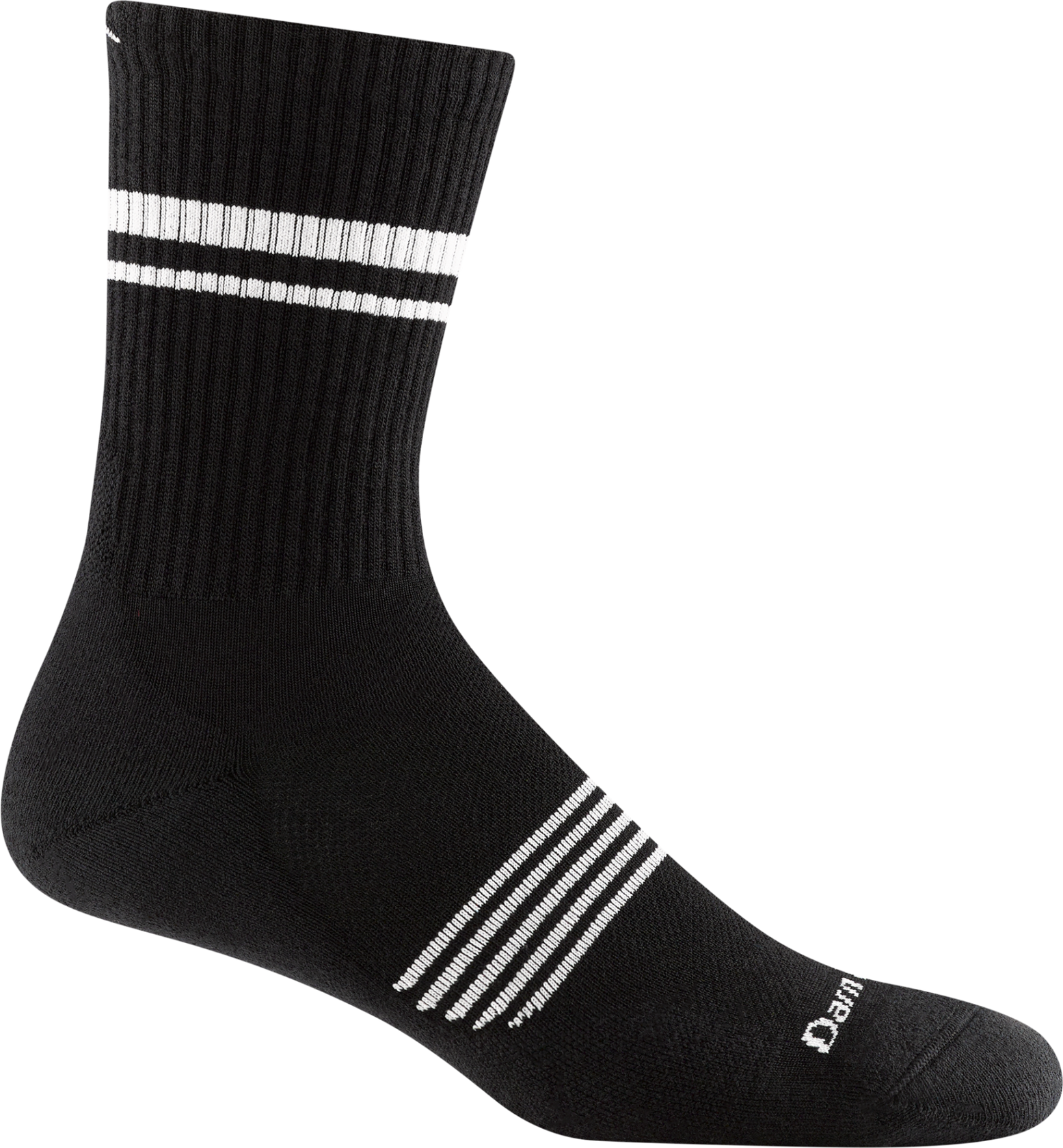 Darn Tough Element Micro Crew Lightweight with Cushion Mens Black