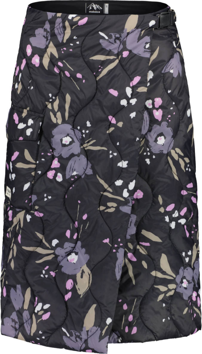 Maloja MoskenesM. Alpine Puffer Skirt Deep Black Brushflower