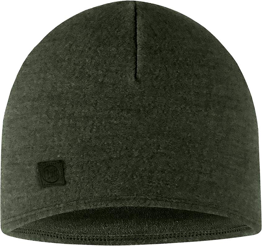 Buff Merino Fleece Beanie Forest