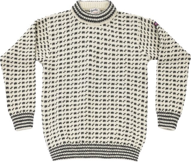 Devold Original Islender Crew Neck Sweater Off White/Anthracite