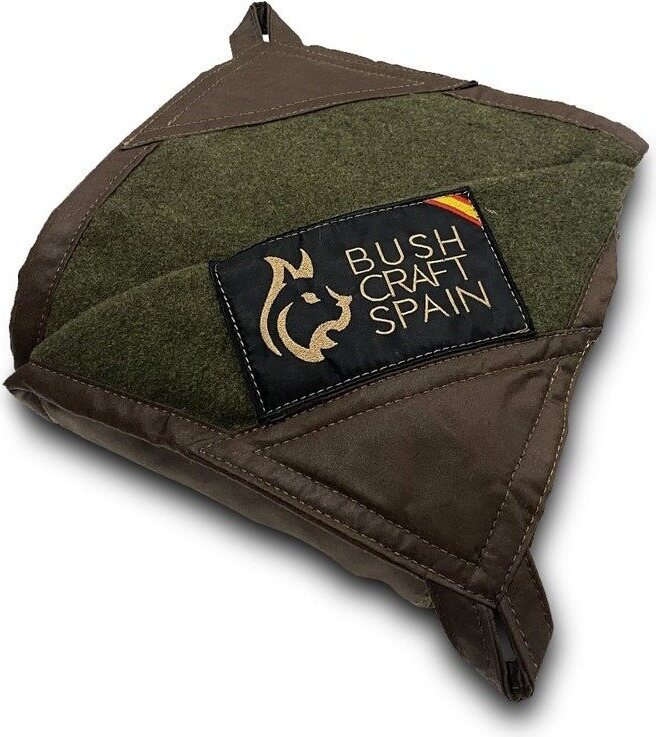 Bushcraft Spain Oilskin & Wool Ground Cloth Brown/Green