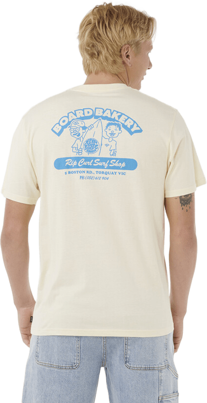 Rip Curl Board Bakery Tee Mens Lemon Ice