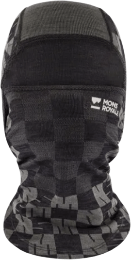 Mons Royale Ascender Merino Seamless Balaclava Dried Sage / Black