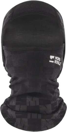 Mons Royale Ascender Merino Seamless Balaclava Forged Iron / Black