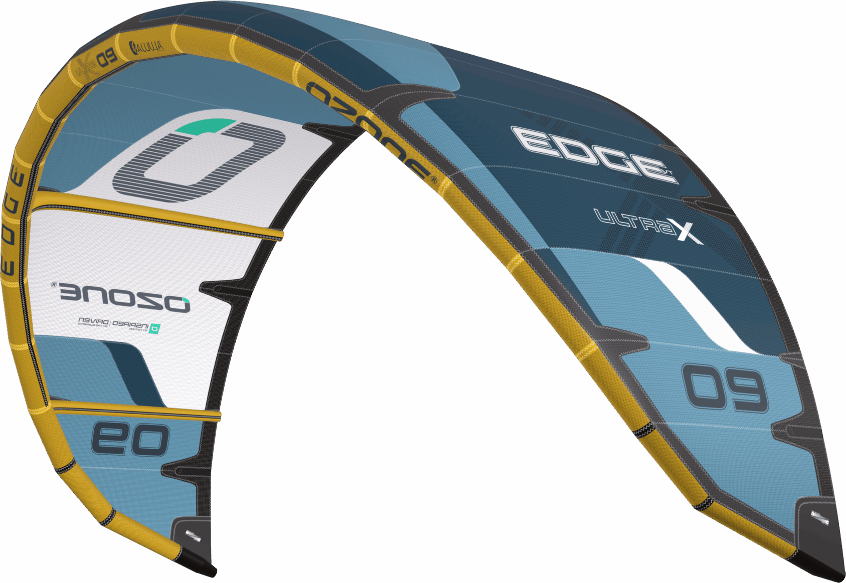 Ozone Edge VT Ultra-X Kite Only 13m² Slate Blue/Transparent/White