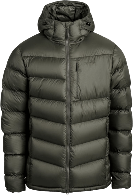 Lundhags Fulu Down Hooded Jacket Mens Dark Forest Green