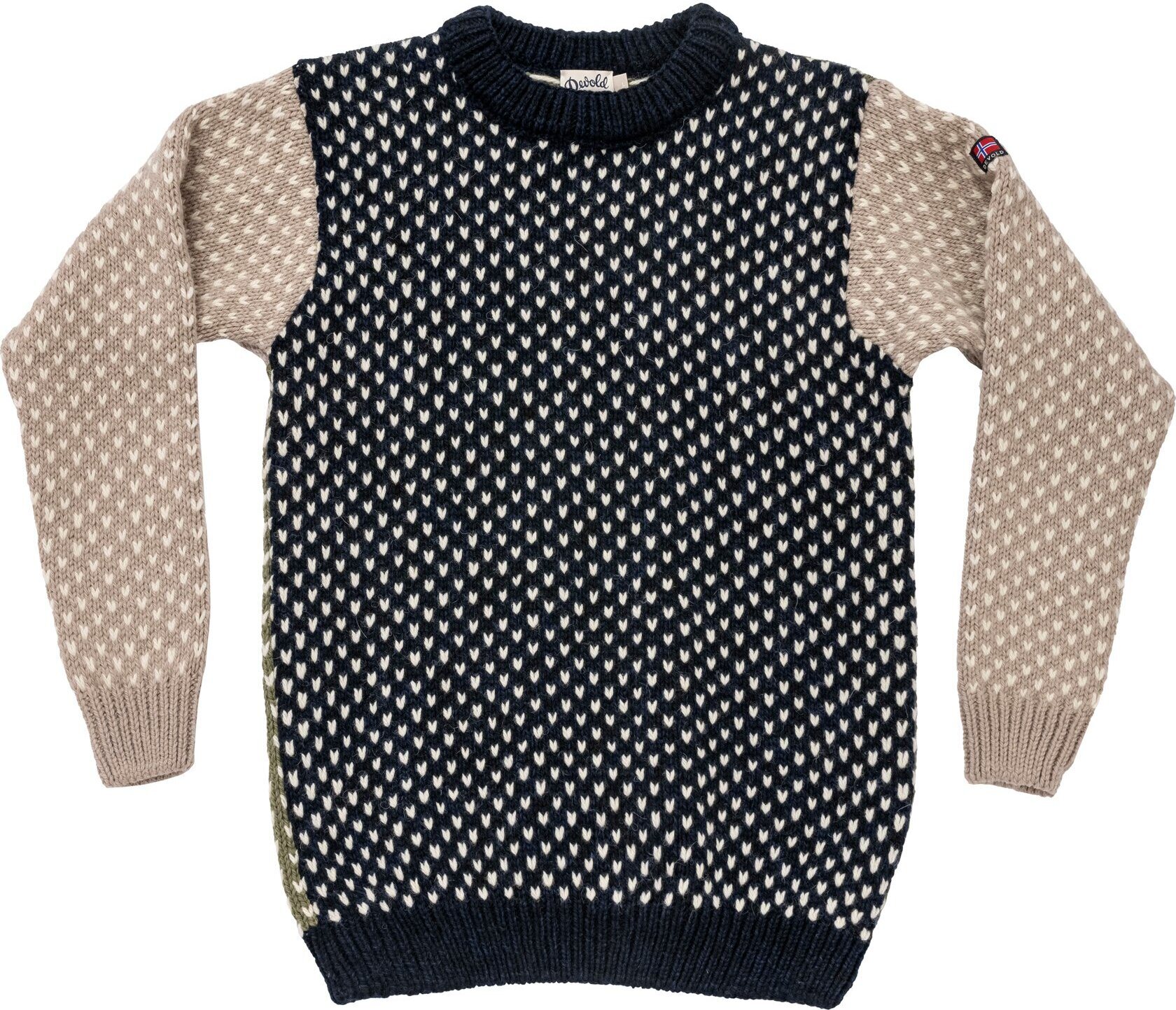Devold Nordsjø Sweater Crew Neck Navy/Stone/Olive