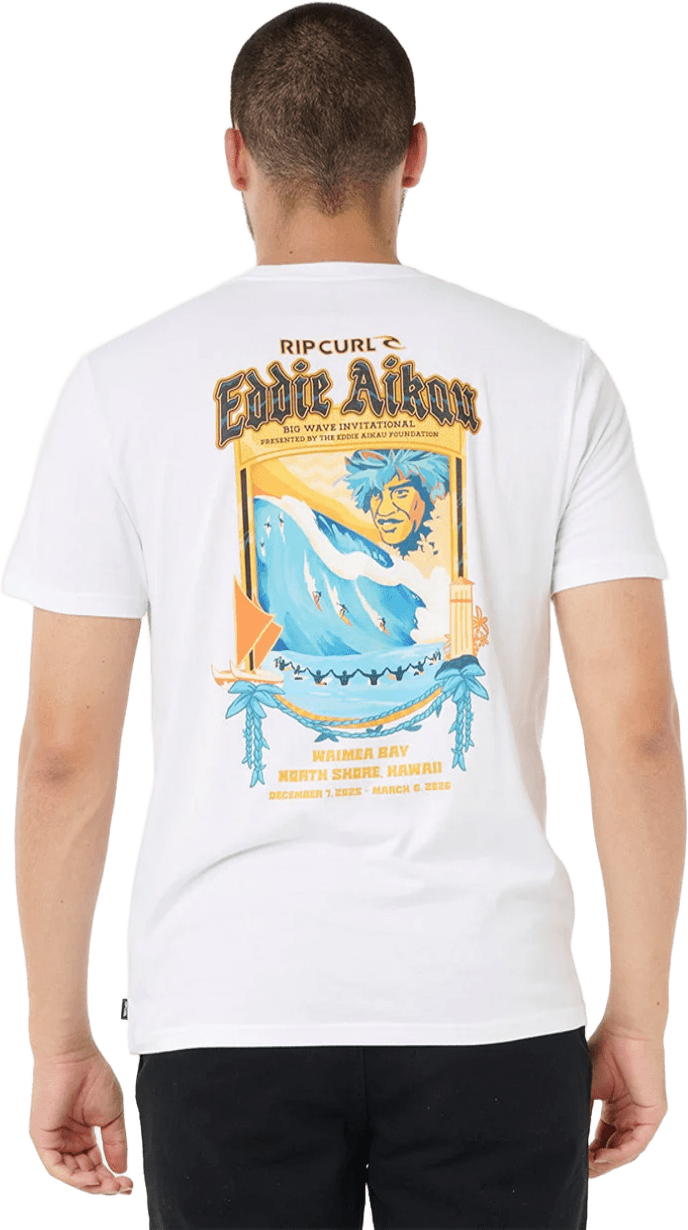 Rip Curl Eddie Would Go Poster Tee Mens White