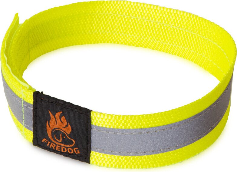 Firedog Reflective Collar with Velcro 30 mm Neon Yellow