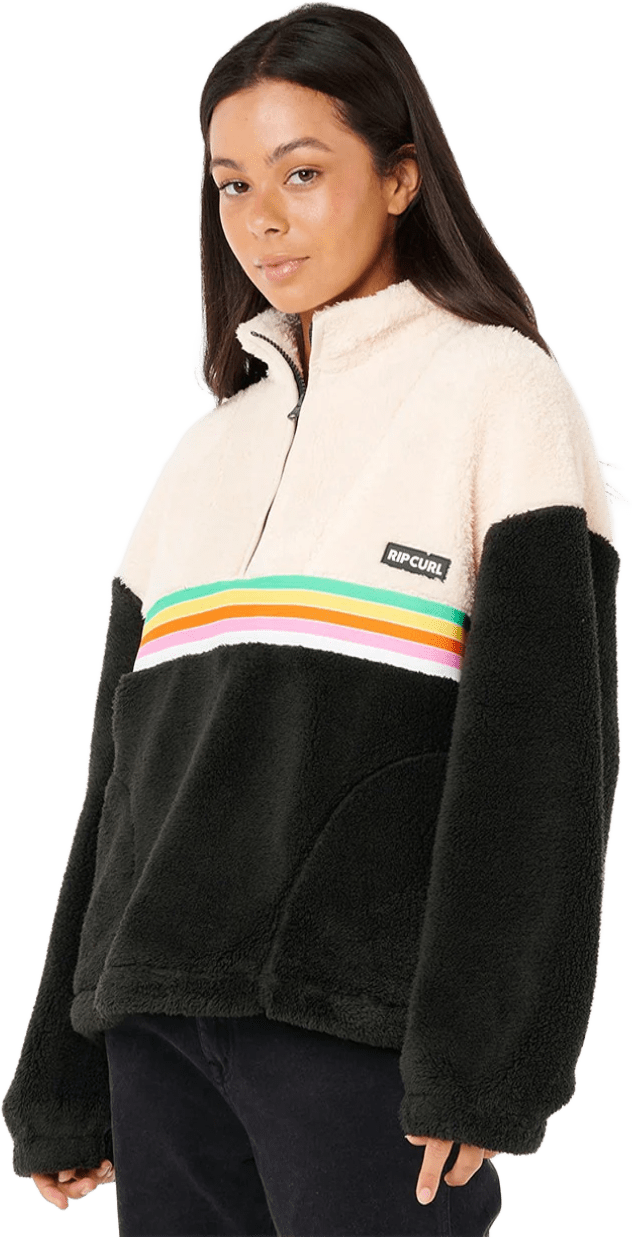 Rip Curl Surf Revival Polar Fleece Womens Black/Off White