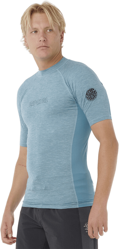 Rip Curl Dawn Patrol UPF Perf Short Sleeve Mens Storm Blue