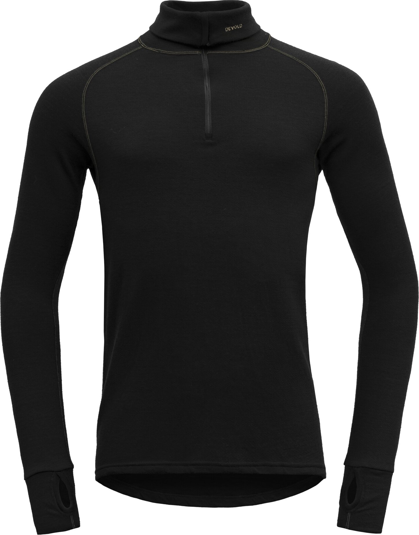 Devold Expedition Merino 235 Zip Neck Mens Black