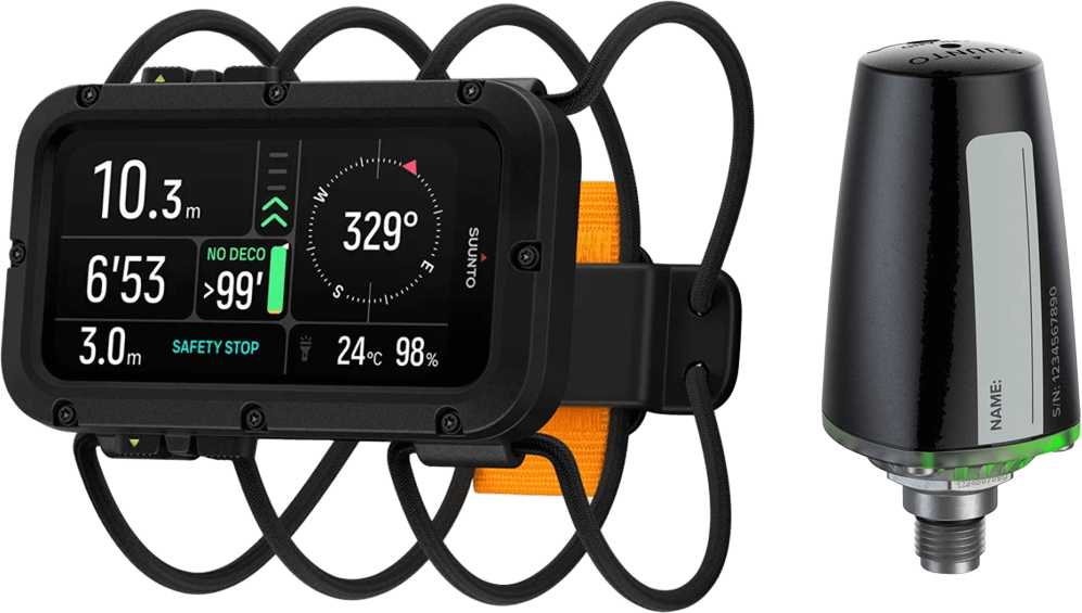 Suunto Nautic + Tank Pod Bungee Cord