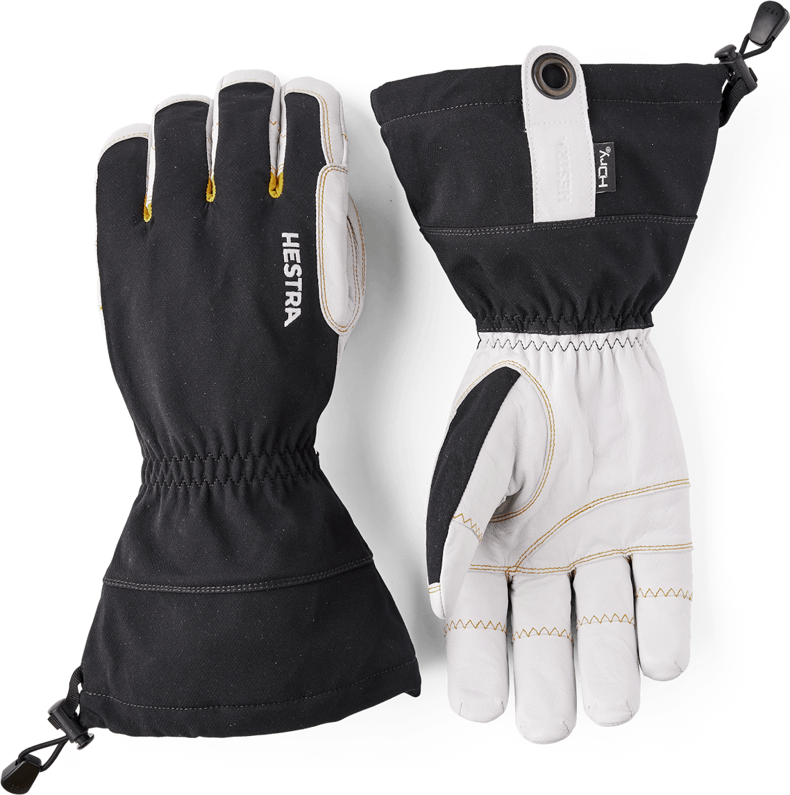 Hestra Ergo Grip HDry Descent 5-finger Black / Off White