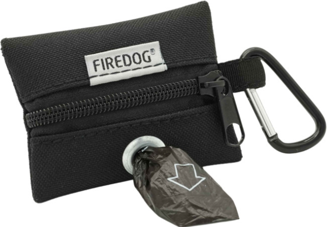Firedog Mini Poop-bag Pouch Black