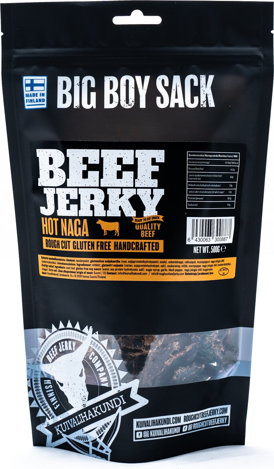 Kuivalihakundi Beef Jerky 500g Naga