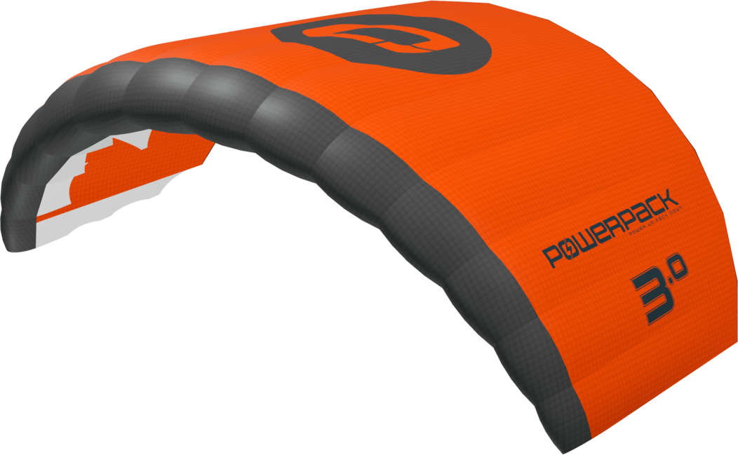Ozone Powerpack Parawing 4.3m² Carbon/Carbon/Orange