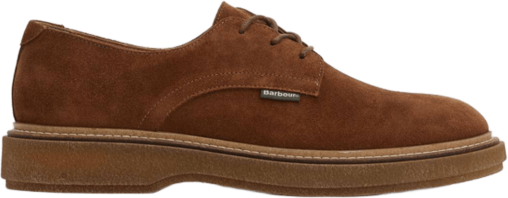 Barbour Harefield Derby Shoe Mens Toffee Suede
