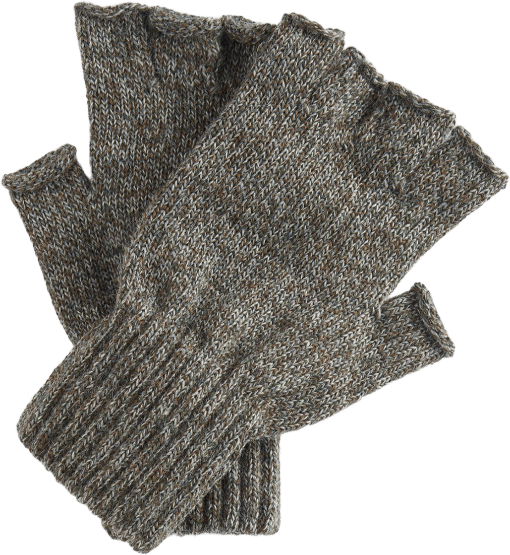 Barbour Fingerless Gloves Olive Green