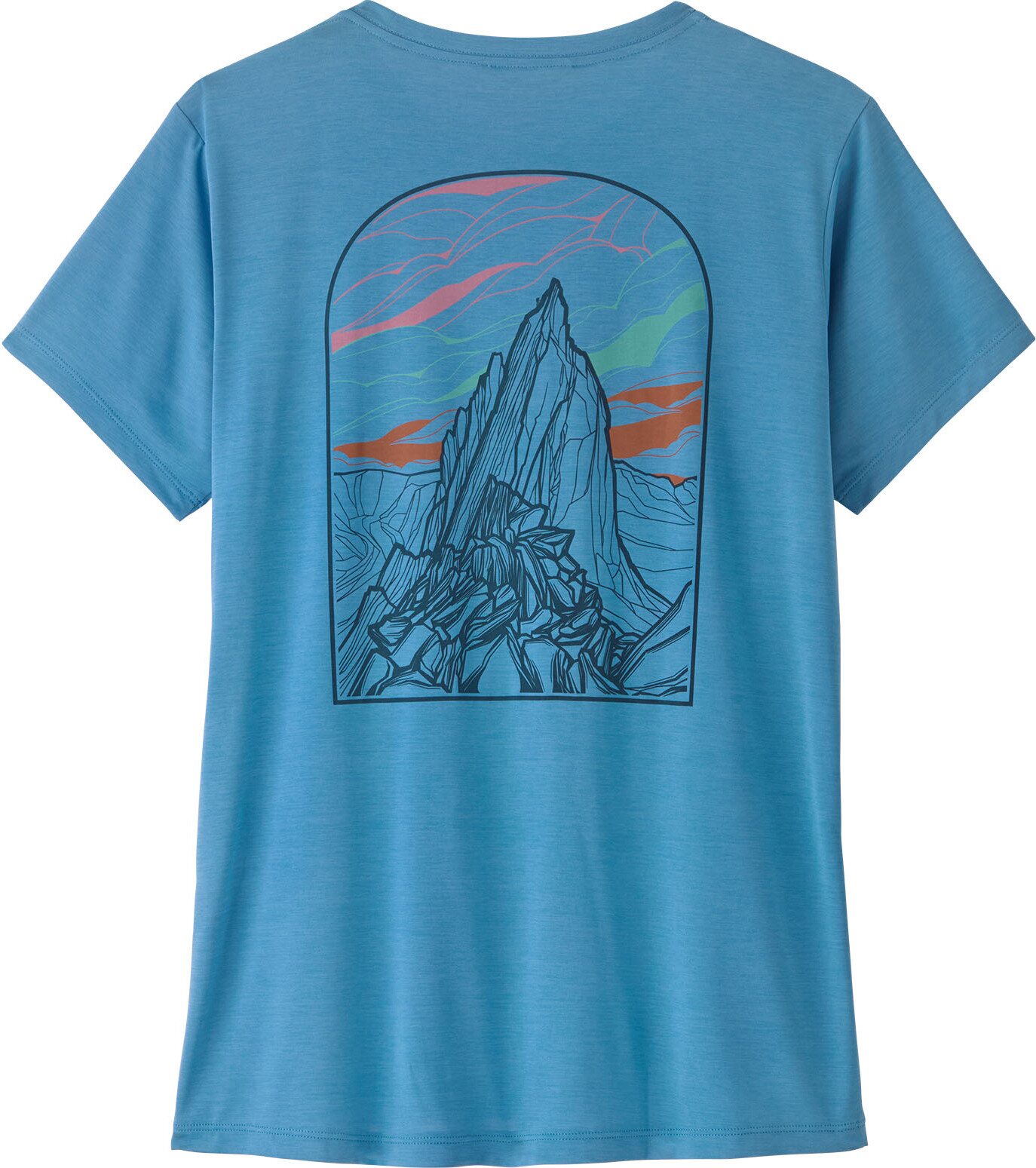 Patagonia Cap Cool Daily Shirt Cloud Crag Womens Shore Blue - Light Shore Blue X-Dye