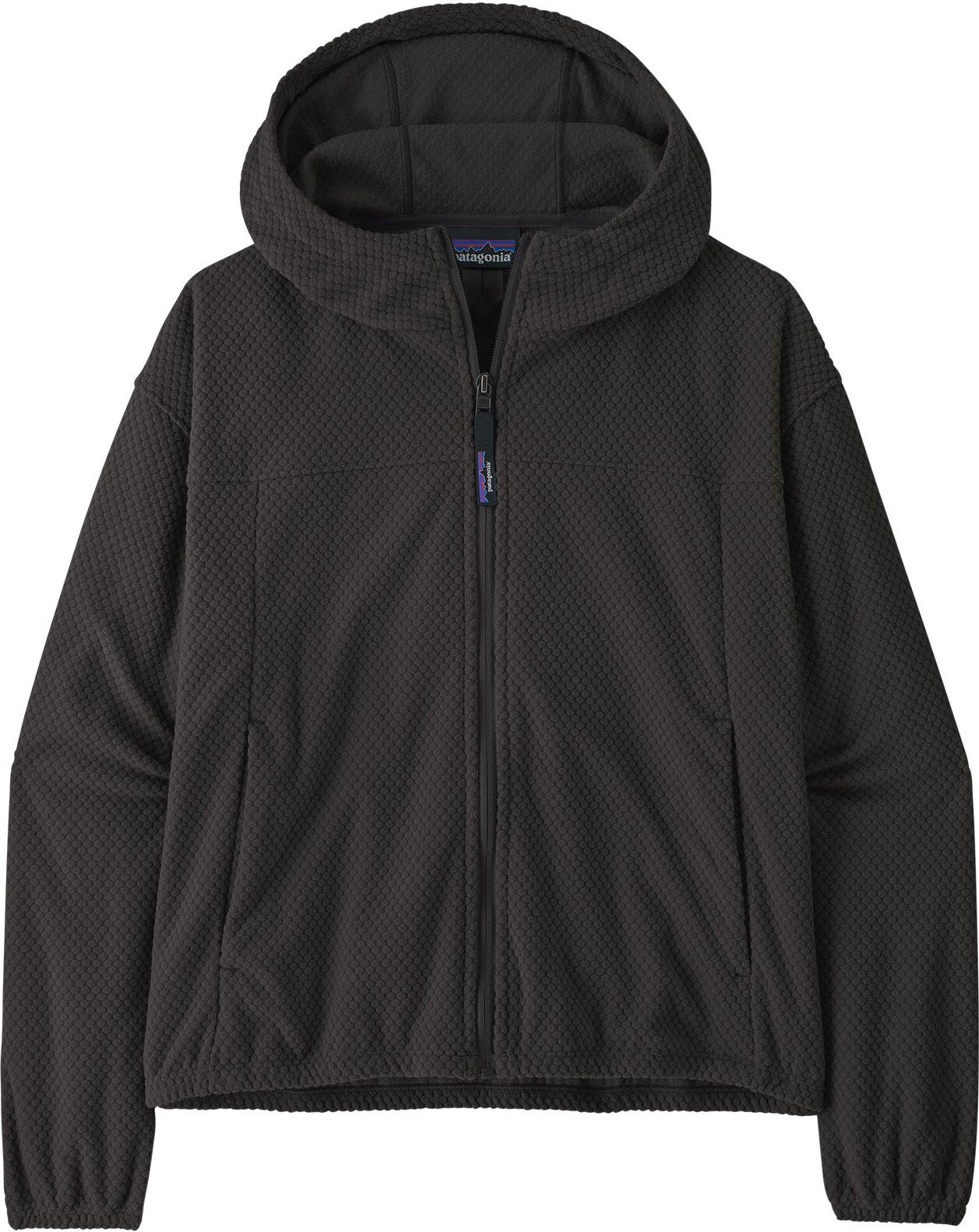 Patagonia Textured Fleece Hoody Womens Black