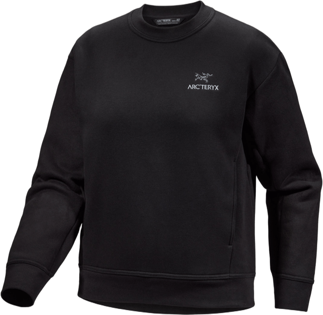 Arc'teryx Emblem Fleece Crew Womens Black