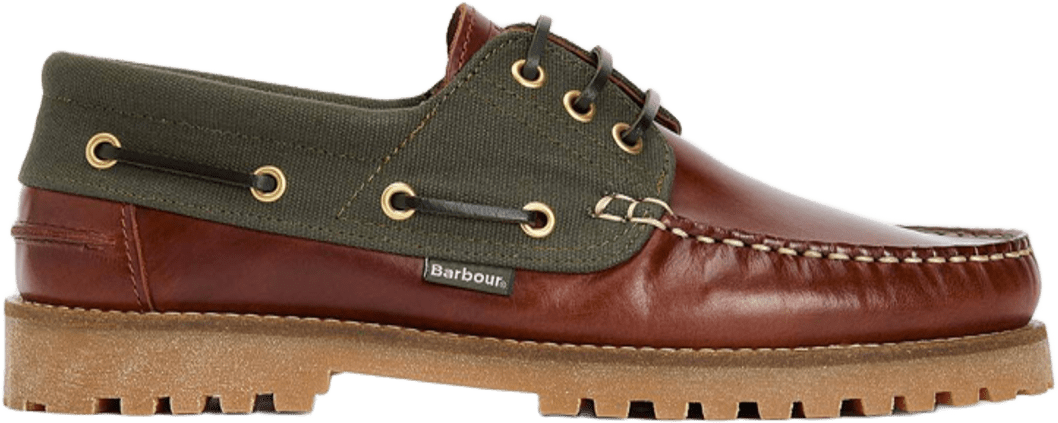 Barbour Deck Boat Shoe Mens Mahogany