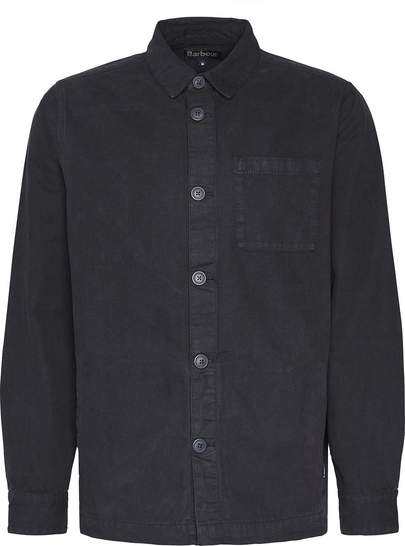 Barbour Washed Overshirt Mens Navy