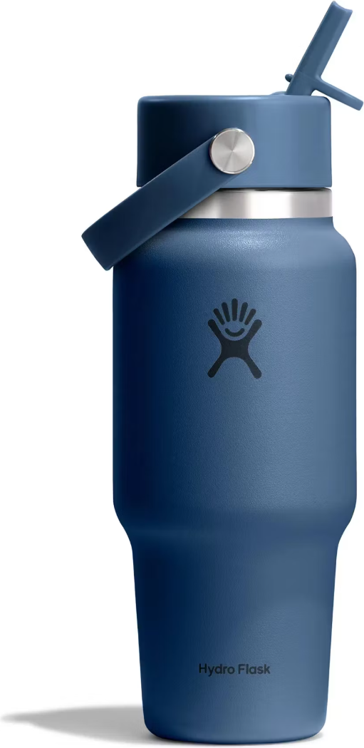 Hydro Flask Travel Bottle with Flex Straw Cap 710 ml (24oz) Harbor Blue