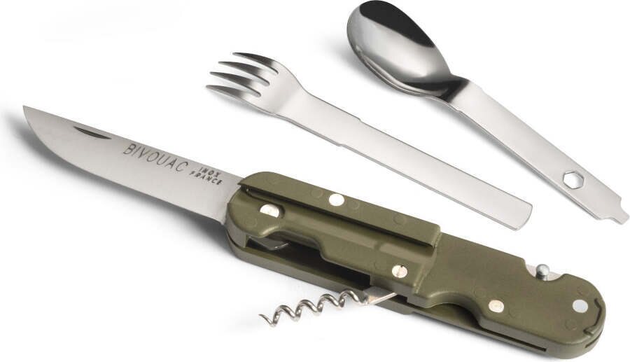 TB Outdoor Bivouac Camp Knife Army Green Handle