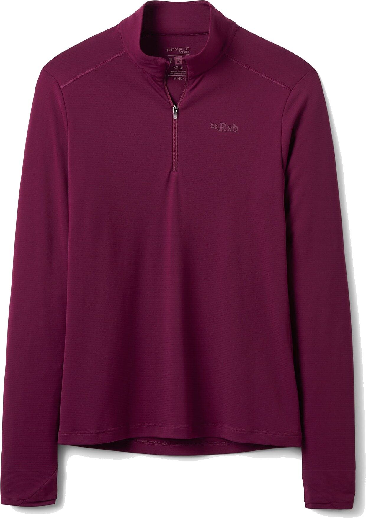 Rab Force LS Zip Womens Mulberry
