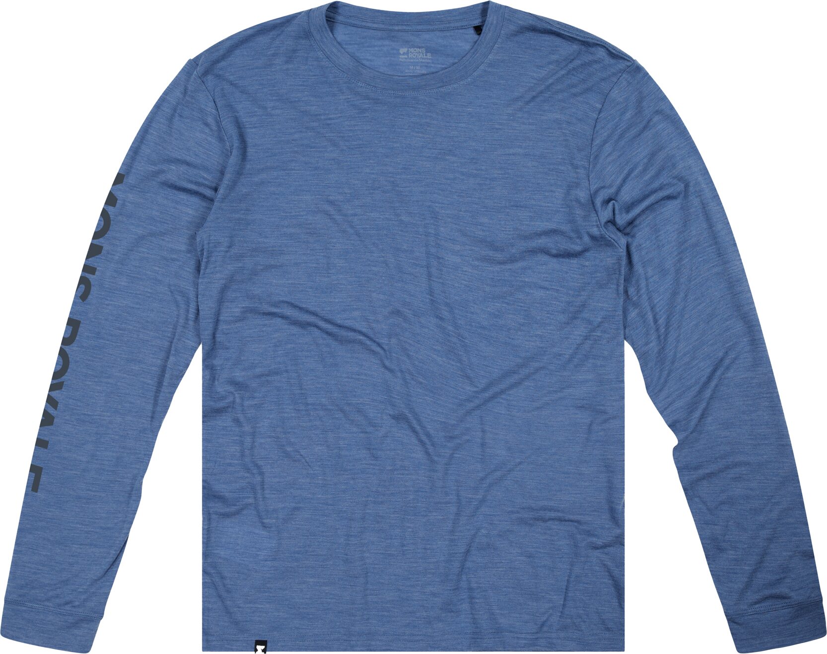 Mons Royale Zephyr LS Mens Steel Blue